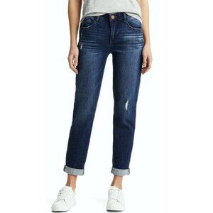 Wit & Wisdom Gemma 'Ab'Solution Distressed Girlfriend Jeans Boyfriend Shapewear